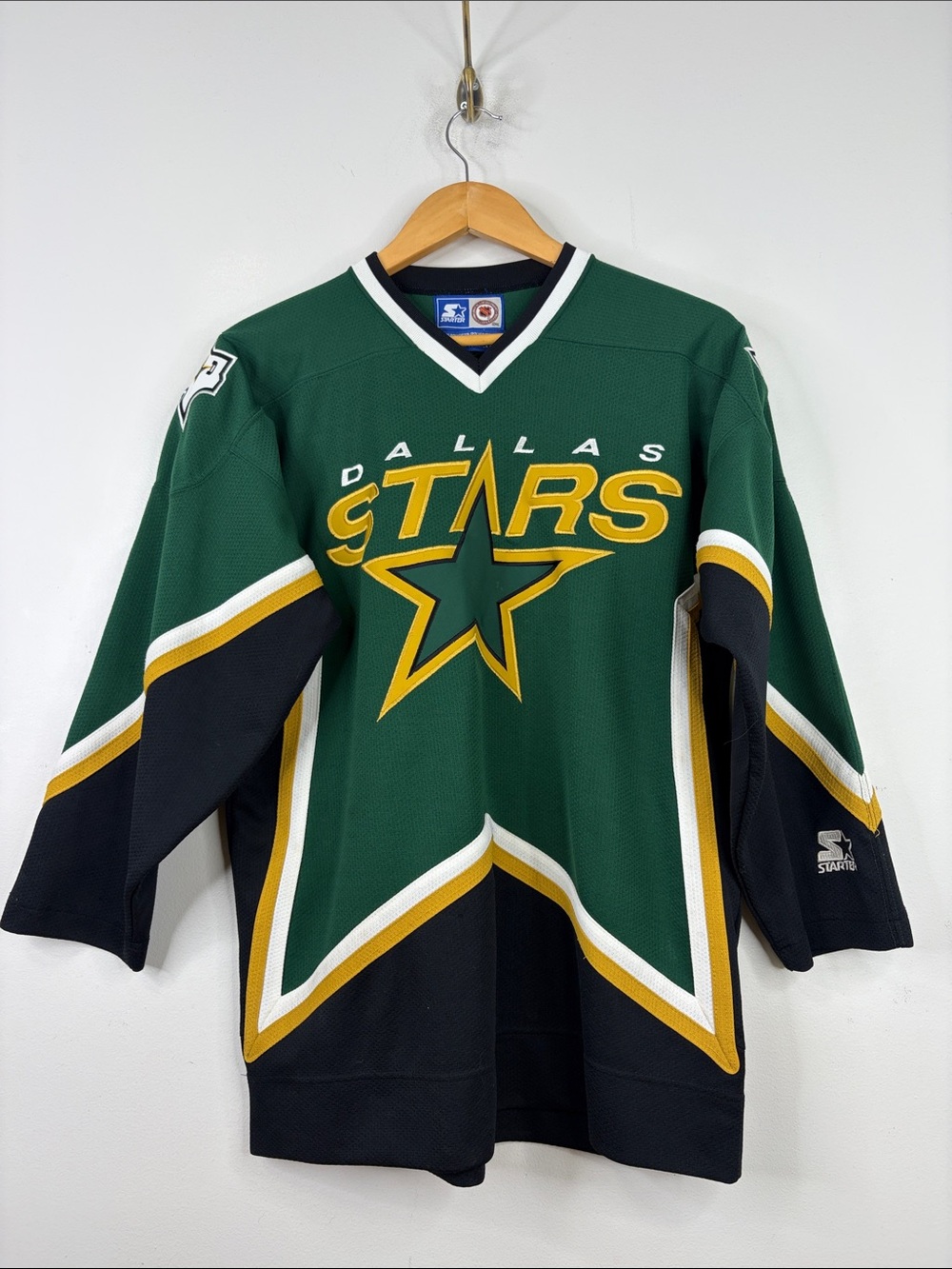 Vintage Starter Jersey Youth Large XL Dallas Stars NHL Hockey Boys Kids Retro